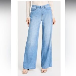 L'AGENCE Alicent High Rise Wide Leg Jeans 23 Havana